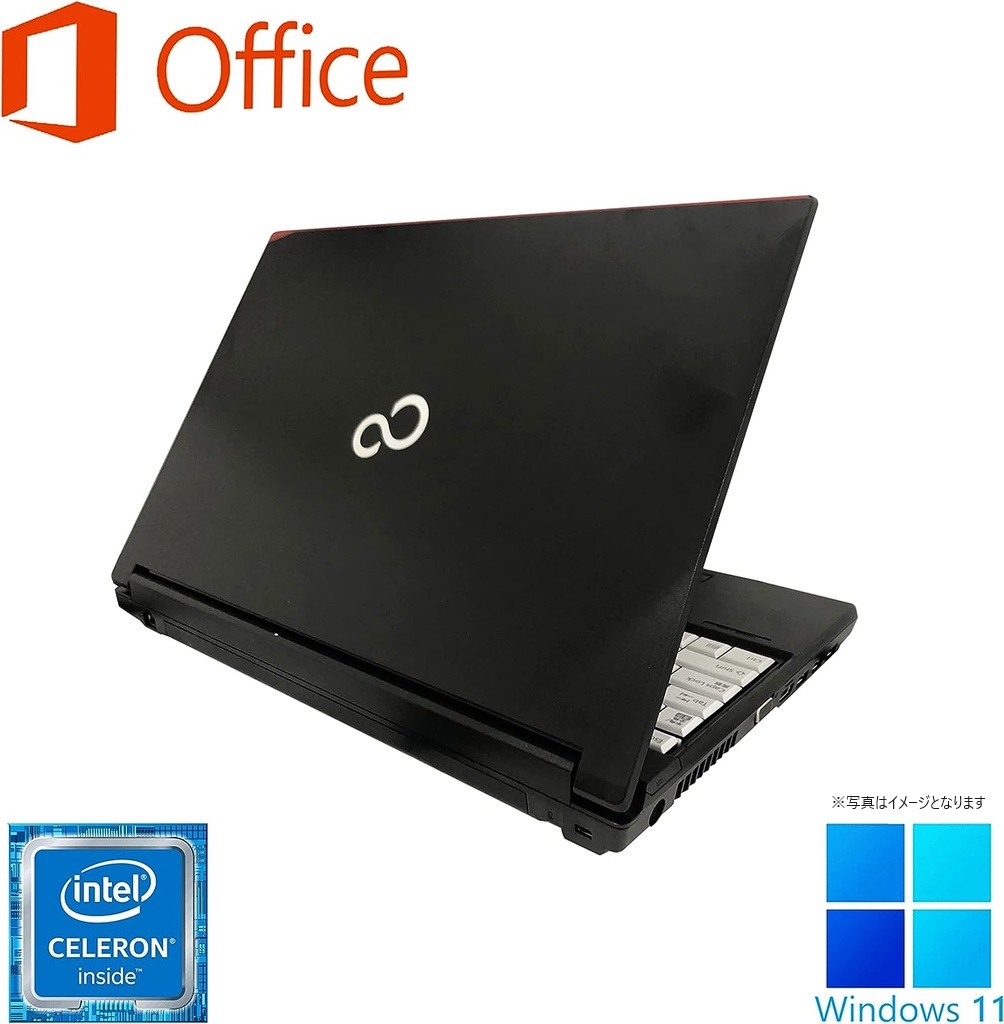 富士通 中古ノートPC A576/15.6型/10キー/Win 11 Pro/MS Office